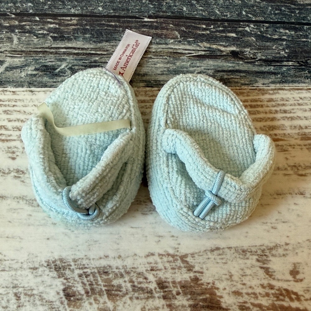 American Girl Doll Just Like You COZY STAR Robe - 18” Doll Shoes SLIPPERS Only